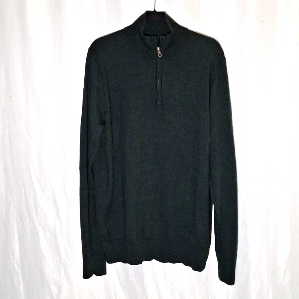 APT 9, half zip pullover merino blend